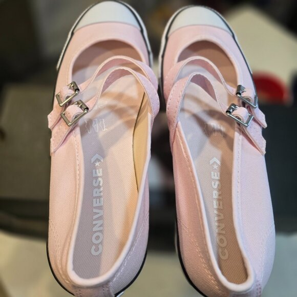 Woman's Shoes Converse Chuck Taylor All Star Dainty Mary Jane Ballet Pink SZ 7.5 - Picture 8 of 13